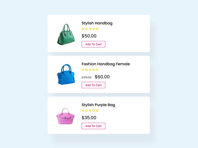 woocommerce product list